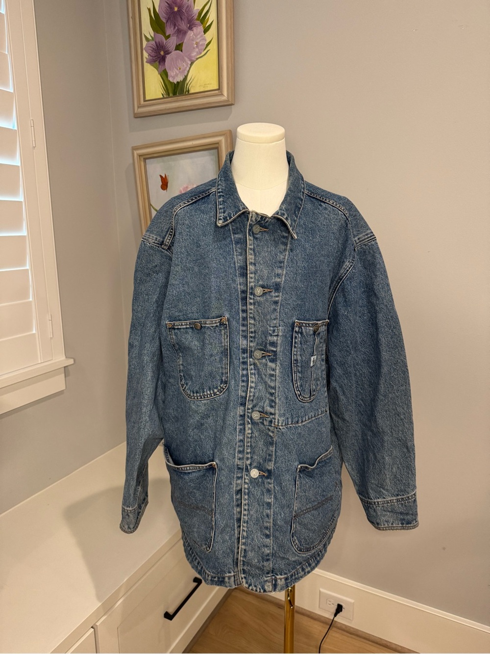 Vintage Calvin Klein Denim Jean Chore Jacket XL